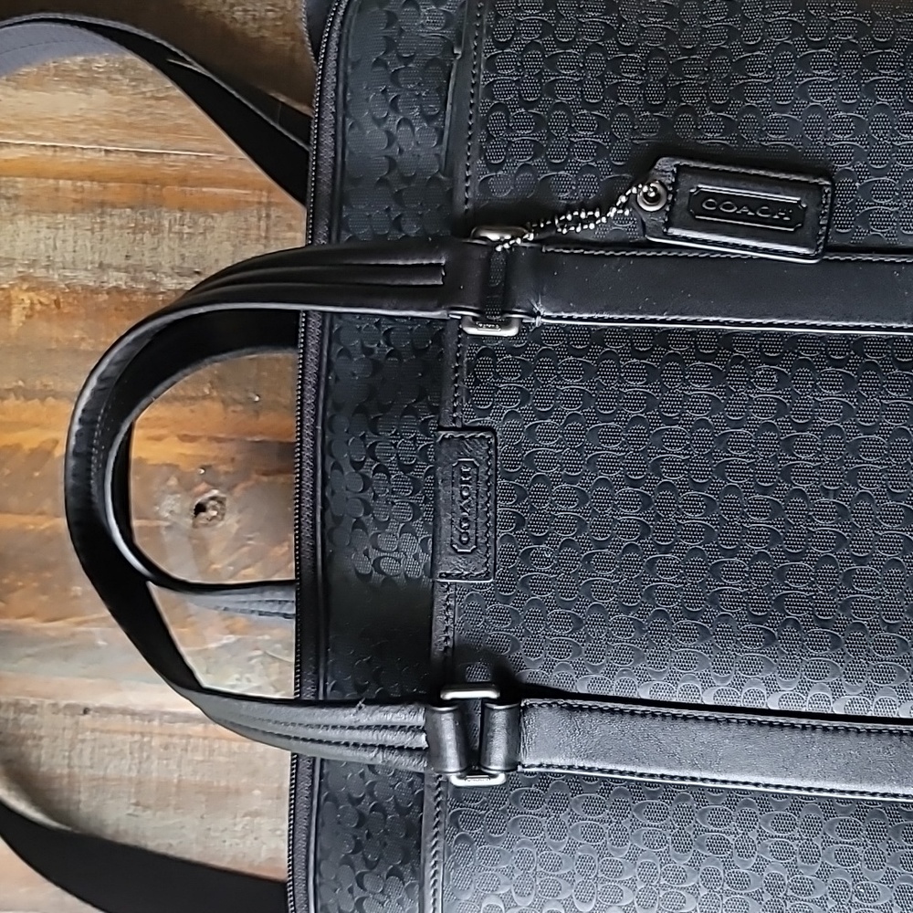 Coach Heritage Signature Embossed PVC Commuter - Picture 2 of 16